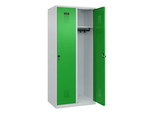 locker,HxBxD 1850x800x500mm,2vak,vak B 400mm,draaigrendel