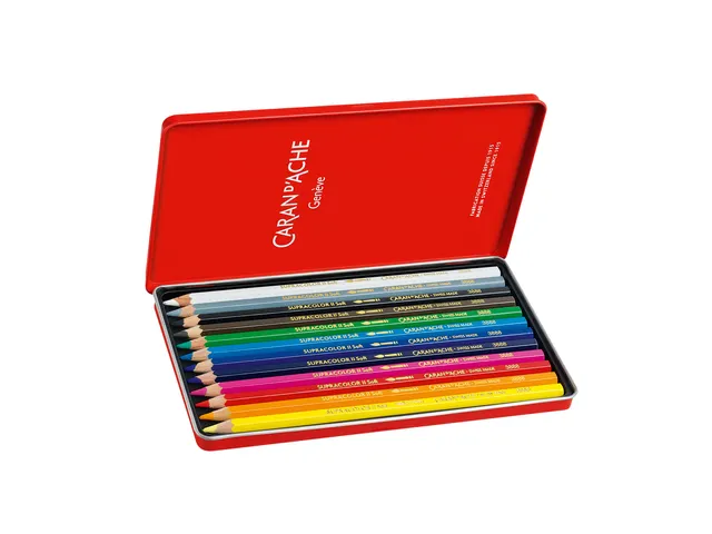 Crayon de couleur Caran d’Ache Supracolor boîte 12 pièces assorti