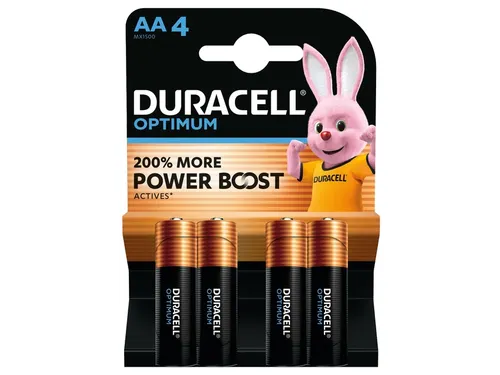 Batterij Duracell Optimum 4xAA 1.5V Alkaline