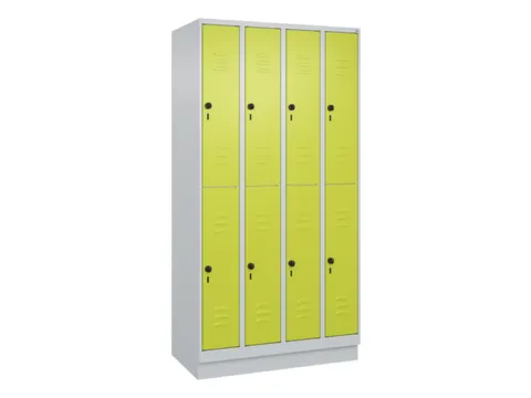 dubbeldekse locker,HxBxD 1950x1000x500mm,4x2vak.,vak B 250mm