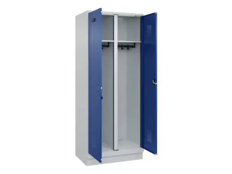 locker voor scheiding van kleding,HxBxD 1950x800x500mm,2vak