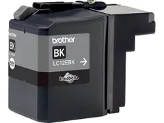 Brother LC12EBK, Zwart, Inkt op pigmentbasis, 1 stuk(s), 2400 pagina's