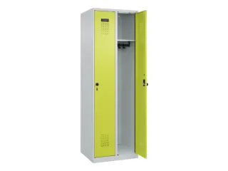 locker,HxBxD 1850x600x500mm,2vak,vak B 300mm,draaigrendel - 2