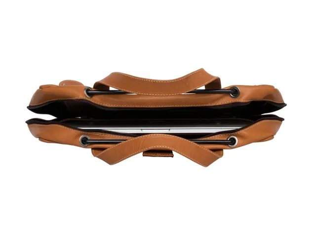 R-Go Viva 15.6 inch Laptoptas Leer Bruin