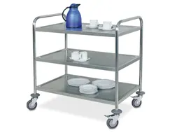RVS serveerwagen draagverm. 60kg 3etage(s) LxB 860x540mm RVSetage(s)
