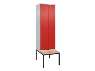 locker voor scheiding van kleding,HxBxD 2120x600x815mm,2vak - 1