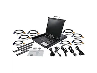 8-Port KVM Console 19 inch LCD Rack 1U USB VGA - 6