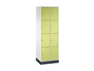 lockerkast,HxBxD 1950x620x500mm,2x4vakken,cil.-slot,sokkel - 2