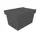 Herbruikbare containers HxLxB 340x610x400mm 58l PP-regeneraat zwart