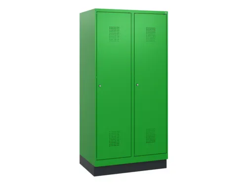 schoollocker,HxBxD 1630x800x500mm,2vak,vak B 400mm,cil.-slot,sokkel