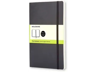 Notitieboek Moleskine large 130x210mm blanco soft cover zwart - 9