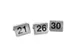 Numéros de table 21-30 acier inoxydable