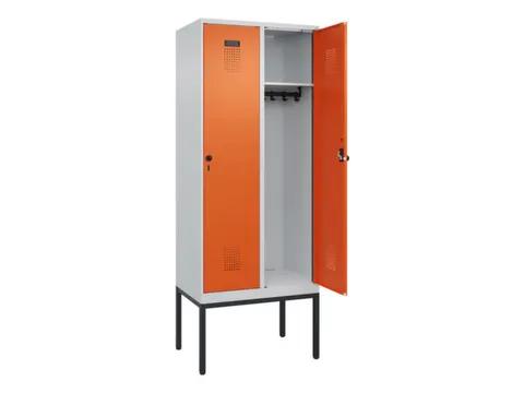 locker,HxBxD 2120x800x500mm,2vak,vak B 400mm,draaigrendel