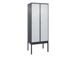 locker,HxBxD 2120x800x500mm,2vak,vak B 400mm,cil.-slot,voetonderstel