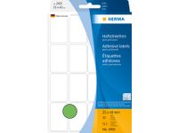 Etiket Herma 2455 25x40mm Universeel Groen 512 stuks
