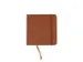 Schetsboek Kangaro 12x12cm cognac PU HC 80 vel 140gr roomwit met elast