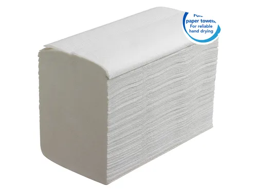 Handdoek Scott Essential i-vouw 1-laags 20x32cm 15x240stuks wit 6669