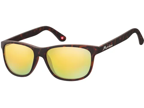 Zonnebril Montana met geel glas mat turtle