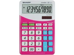 Calculator Sharp-ELM332BPK roze-wit desktop