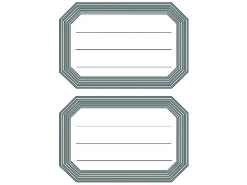 Boek Etiket Herma 5719 82x55mm Grijze rand gelinieerd 12 stuks