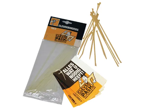 Inbindstrip CleverPack cleverbinder kabel 10/20cm wit 100 stuks