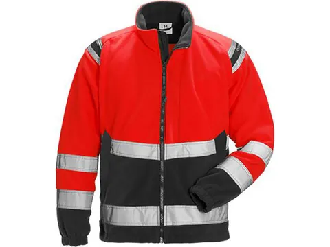 Fristads 728 BPV hi-viz sweater, rood/zwart, maat S, per stuk