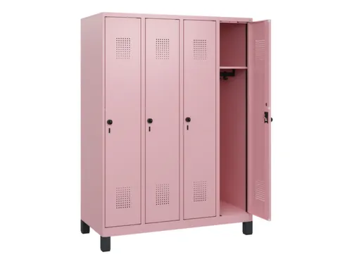 schoollocker,HxBxD 1630x1200x500mm,4vak,vak B 300mm,draaigrendel