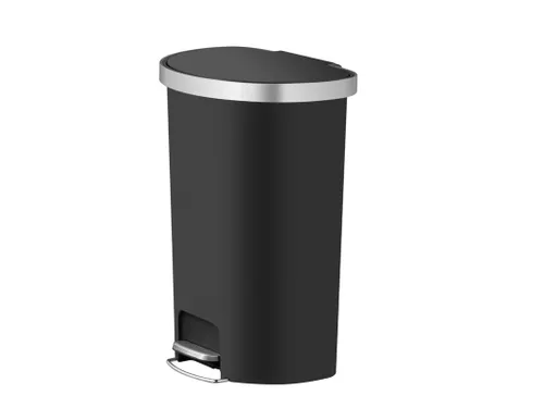 Hana pedaalemmer halfrond 55 Liter Zwart