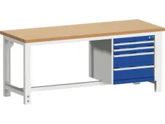 werkbank,HxBxD 740-1140x2000x750mm,beukenblad,draagverm. 1500kg