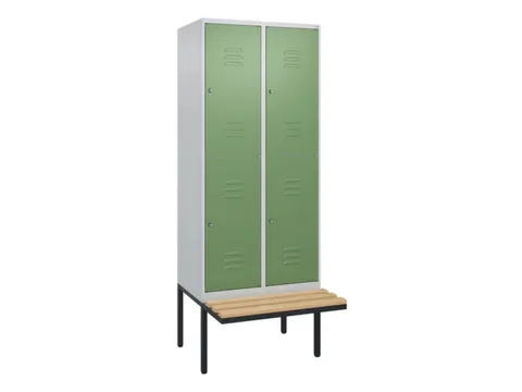 Dubbeldekse dekenkist,HxBxD 2120x800x815mm,2x2vak.,vak B 400mm