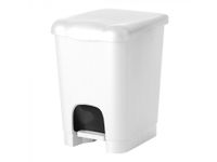 Pedaalemmer kunststof wit 20 Liter