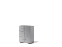 lockerkast,HxBxD 1000x800x470mm,1x6vakken,cil.-slot,sokkel