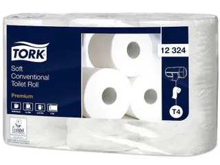 Tork 12324 Premium Toiletpapier Rol T4 2-Laags 396 vel Wit - 1