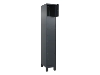 lockerkast HxBxD 1950x300x500mm 1x5vakken cil.-slot voeten - 1