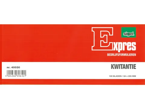 Kwitantieboekje Sigel Expres 84x205mm blok a 100 blad