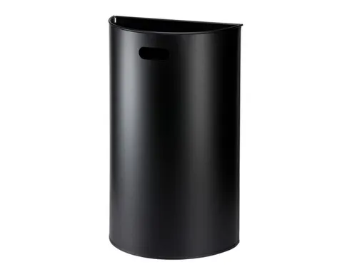 afvalbak,40l,HxBxD 647x395x195mm,wandmontage,romp staal zwart