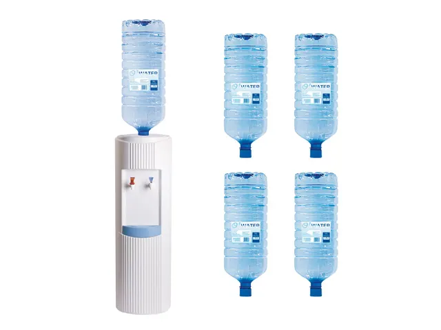 Watercooler Basic Wit + 4x Bronwater 18 Liter