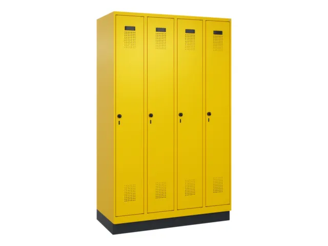 locker voor scheiding van kleding,HxBxD 1950x1200x500mm,4vak