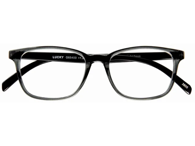 Leesbril I Need You +2.00 dpt Lucky grijs-zwart