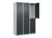 dubbeldekse locker,HxBxD 1850x1200x500mm,3x2vak.,vak B 400mm,cil.-slot