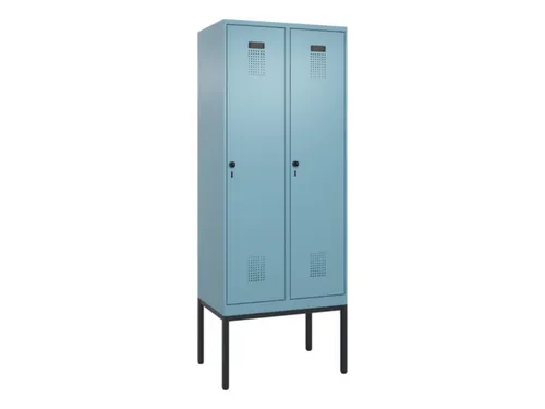 locker,HxBxD 2120x800x500mm,2vak,vak B 400mm,draaigrendel