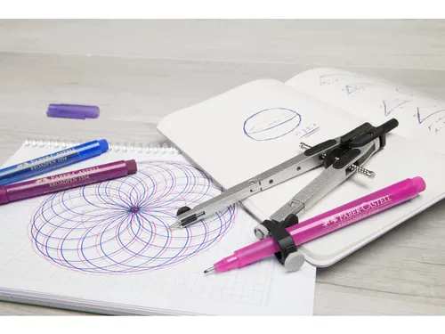 fineliner Faber Castell Broadpen 1554 zwart 0.8mm