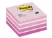 Bloc-mémos Post-it 2028P cube 76x76mm rose 450 feuillets