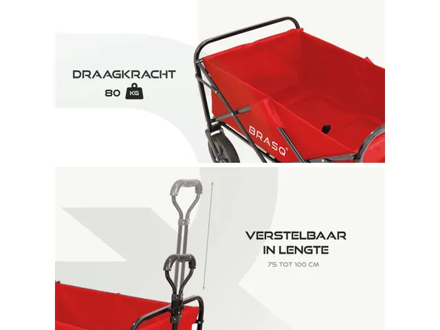 Bolderkar Opvouwbaar Rood