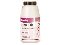 Lege pot voor Suma mini gel systeem voorzien van Suma Tab D4 etiket