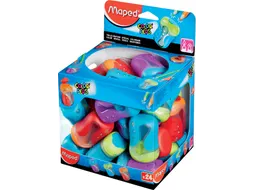 Puntenslijper Maped Color'Peps 2-gaats display à 24 stuks assorti
