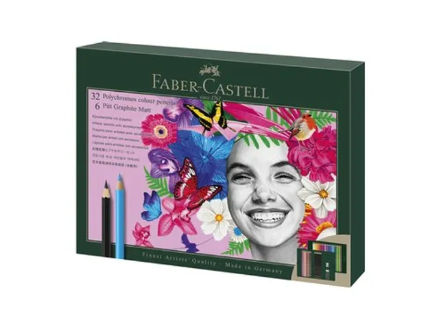 Tekenset Faber-Castell Polychromos en Pitt Grafiet Mat 40-delig