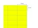 Etiket 70x37mm Fluor Geel 100 Vel
