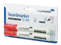 Viltstift Legamaster TZ100 Whiteboard Rond Rood 1.5-3mm 2 stuks