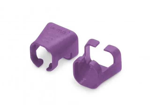 Kleurclips Voor Patchkabels RJ45-stekkers Paars 100 Stuks